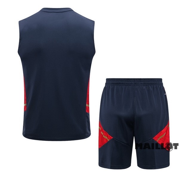 Foot Maillot Pas Cher Entrainement Sans Manches Ensemble Complet Ajax 2022 2023 Bleu Rouge