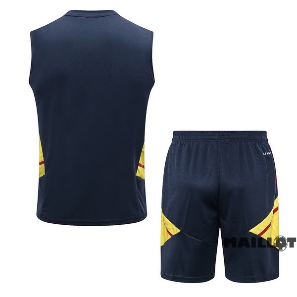 Foot Maillot Pas Cher Entrainement Sans Manches Ensemble Complet Arsenal 2022 2023 Bleu