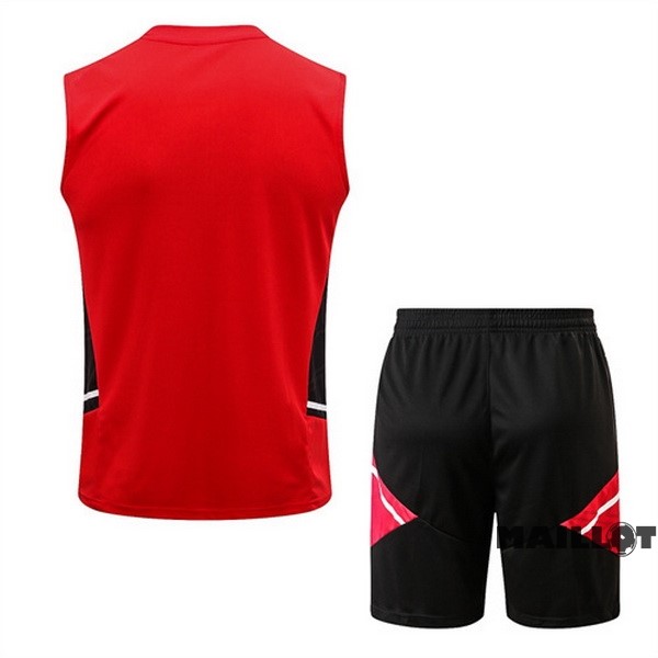 Foot Maillot Pas Cher Entrainement Sans Manches Ensemble Complet Bayern Múnich 2022 2023 Rouge I Noir