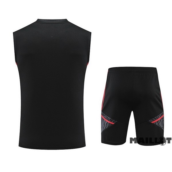 Foot Maillot Pas Cher Entrainement Sans Manches Ensemble Complet Bayern Múnich 2023 2024 Rouge Noir