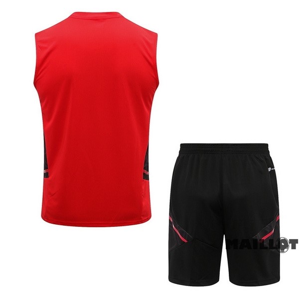 Foot Maillot Pas Cher Entrainement Sans Manches Ensemble Complet Flamengo 2022 2023 Rouge