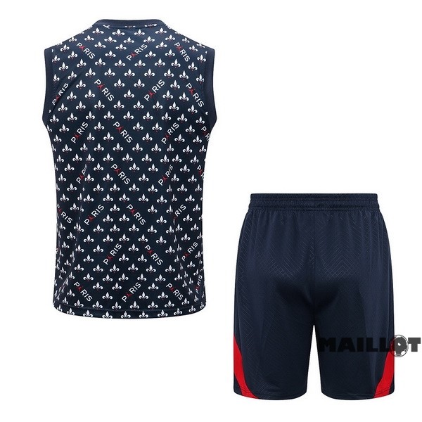 Foot Maillot Pas Cher Entrainement Sans Manches Ensemble Complet Paris Saint Germain 2022 2023 Bleu