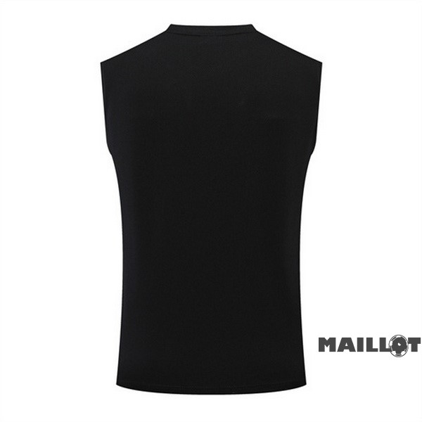 Foot Maillot Pas Cher Entrainement Sans Manches Juventus 2022 2023 Noir Blanc