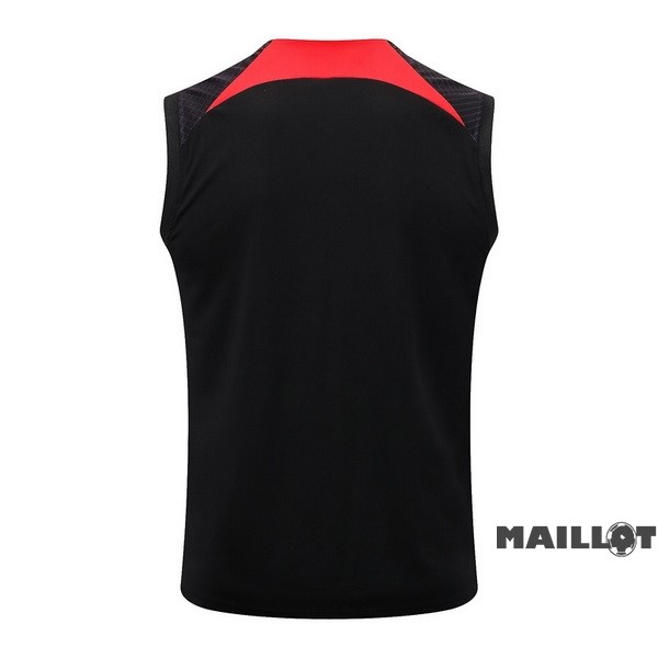 Foot Maillot Pas Cher Entrainement Sans Manches Liverpool 2022 2023 Noir I Rouge