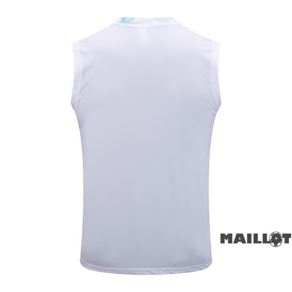 Foot Maillot Pas Cher Entrainement Sans Manches Manchester City 2022 2023 Blanc