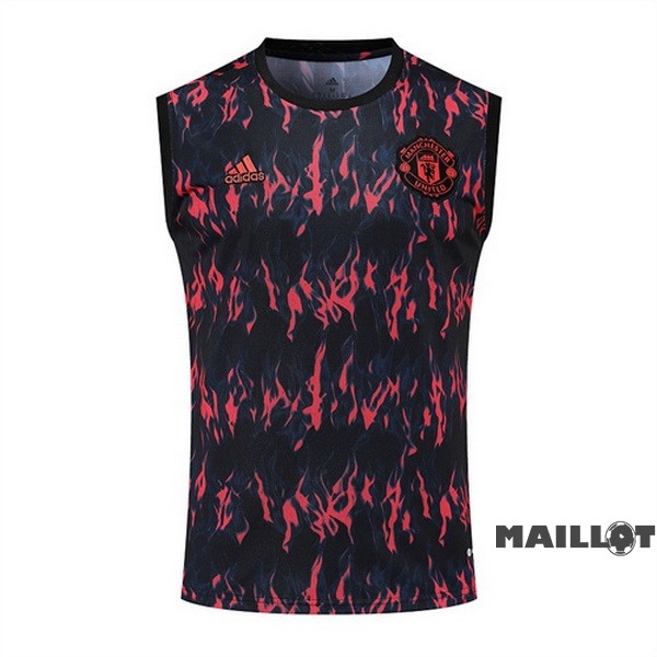 Foot Maillot Pas Cher Entrainement Sans Manches Manchester United 2022 2023 Rouge