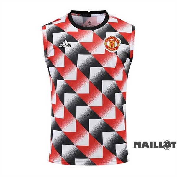 Foot Maillot Pas Cher Entrainement Sans Manches Manchester United 2022 2023 Rouge