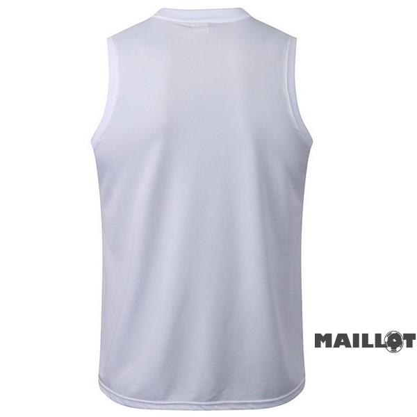 Foot Maillot Pas Cher Entrainement Sans Manches Paris Saint Germain 2022 2023 Blanc Gris