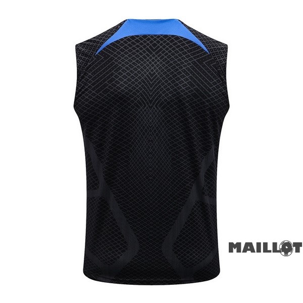 Foot Maillot Pas Cher Entrainement Sans Manches Paris Saint Germain 2022 2023 Noir I Bleu Rouge