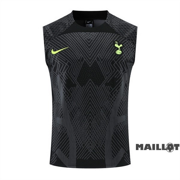 Foot Maillot Pas Cher Entrainement Sans Manches Tottenham Hotspur 2022 2023 Noir