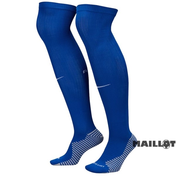 Foot Maillot Pas Cher Exterieur Chaussette Atlético Madrid 2023 2024 Bleu