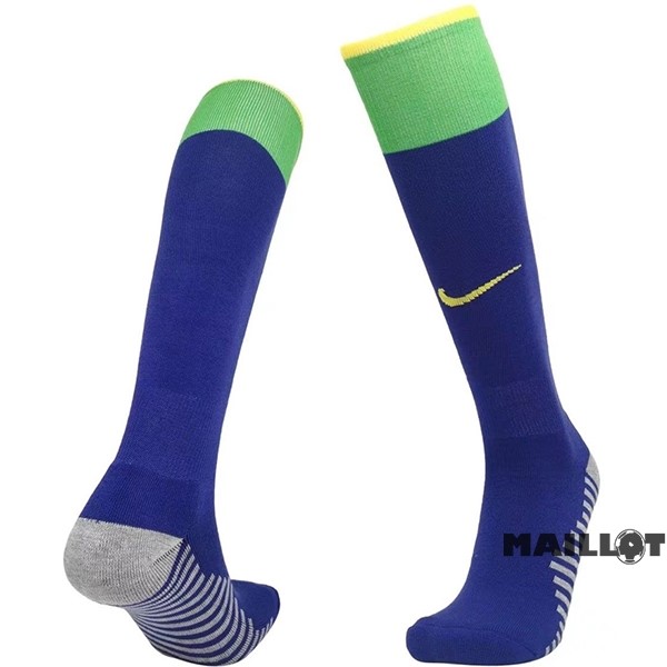 Foot Maillot Pas Cher Exterieur Chaussette Enfant Brésil 2022 Bleu