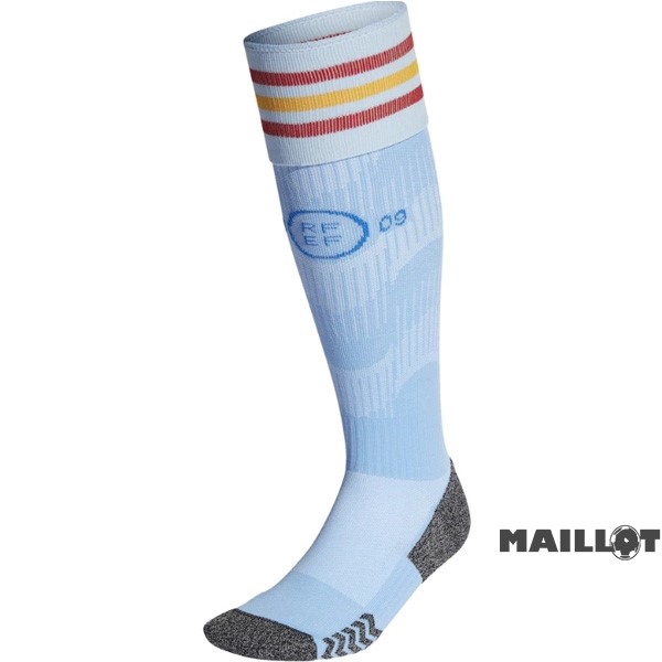 Foot Maillot Pas Cher Exterieur Chaussette Enfant Espagne 2022 Bleu