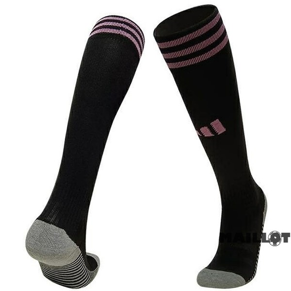 Foot Maillot Pas Cher Exterieur Chaussette Enfant Inter Miami 2023 2024 Noir