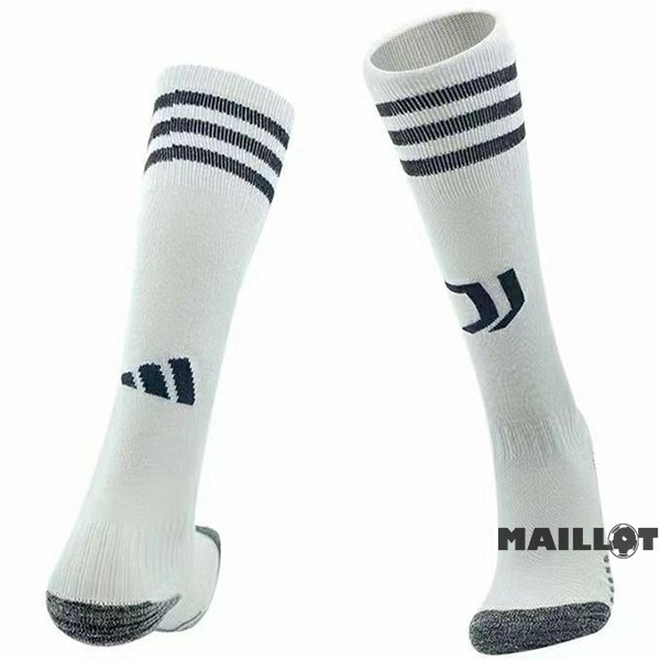 Foot Maillot Pas Cher Exterieur Chaussette Enfant Juventus 2023 2024 Blanc