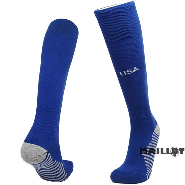 Foot Maillot Pas Cher Exterieur Chaussette Estados Unidos 2022 Bleu