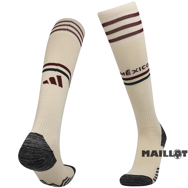 Foot Maillot Pas Cher Exterieur Chaussette Mexique 2022 Jaune