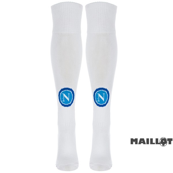 Foot Maillot Pas Cher Exterieur Chaussette Napoli 2023 2024 Blanc