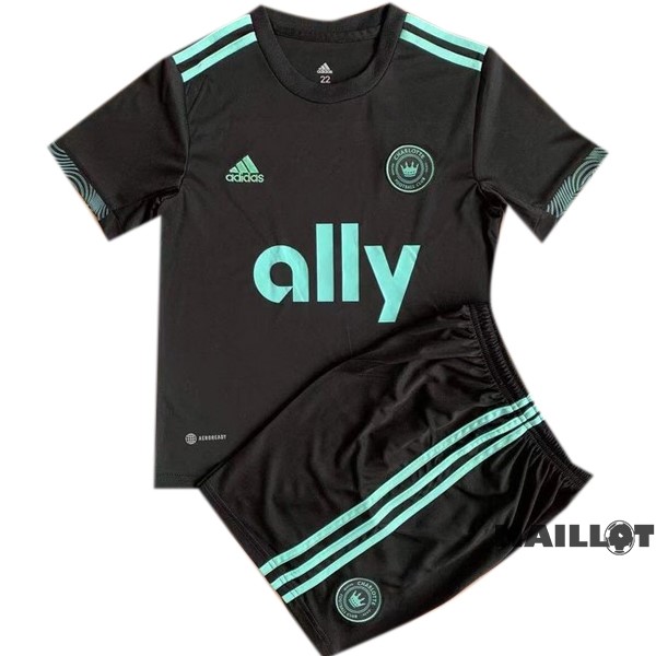 Foot Maillot Pas Cher Exterieur Conjunto De Enfant Charlotte 2022 2023 Noir
