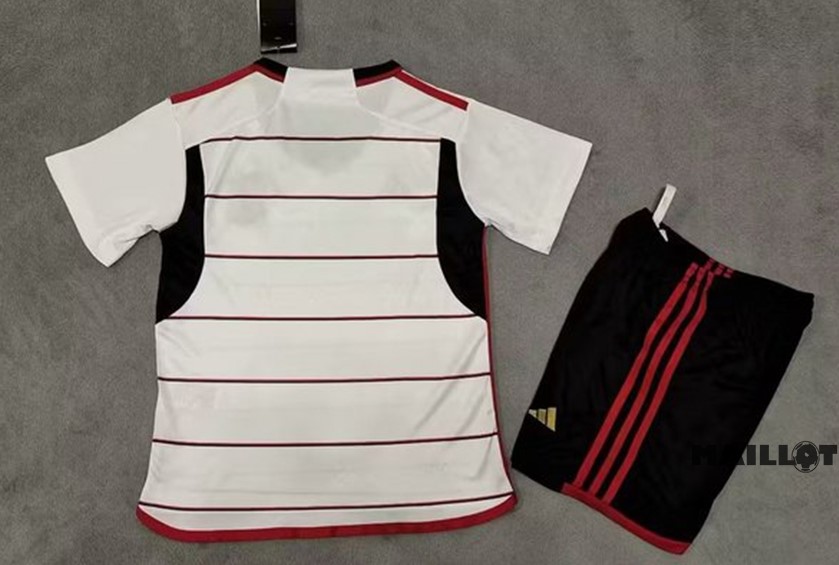 Foot Maillot Pas Cher Exterieur Conjunto De Enfant Flamengo 2023 2024 Blanc