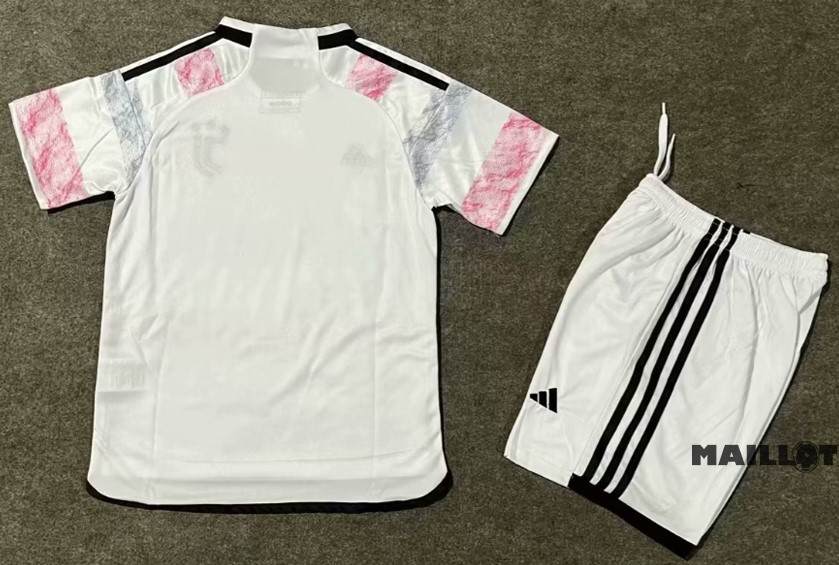 Foot Maillot Pas Cher Exterieur Conjunto De Enfant Juventus 2023 2024 Blanc