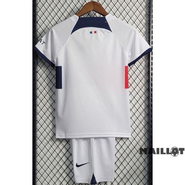 Foot Maillot Pas Cher Exterieur Conjunto De Enfant Paris Saint Germain Enfant 2023 2024 Blanc