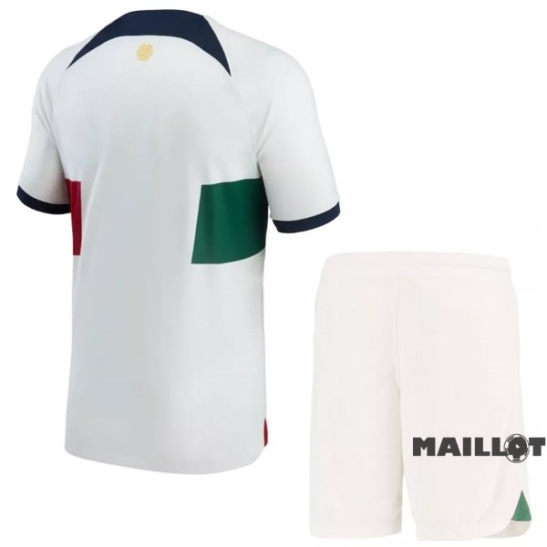 Foot Maillot Pas Cher Exterieur Conjunto De Enfant Portugal 2022 Blanc
