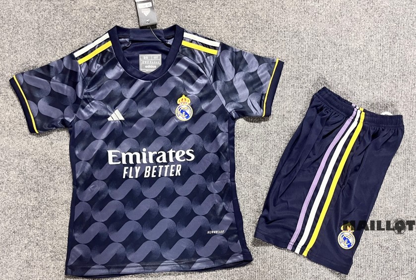 Foot Maillot Pas Cher Exterieur Conjunto De Enfant Real Madrid Enfant 2023 2024 Gris