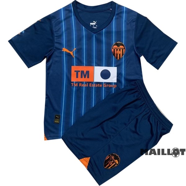 Foot Maillot Pas Cher Exterieur Conjunto De Enfant Valencia 2023 2024 Bleu