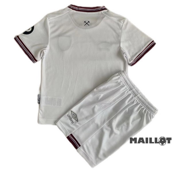 Foot Maillot Pas Cher Exterieur Conjunto De Enfant West Ham United 2023 2024 Blanc