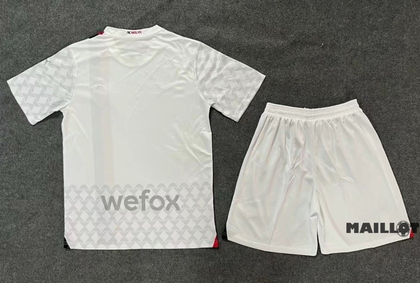 Foot Maillot Pas Cher Exterieur Conjunto De Homme AC Milan 2023 2024 Blanc