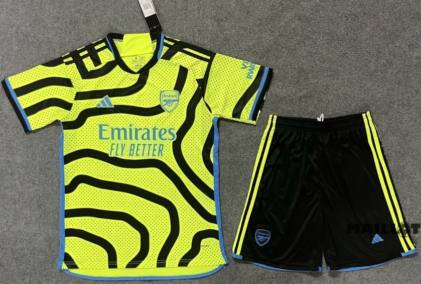 Foot Maillot Pas Cher Exterieur Conjunto De Homme Arsenal 2023 2024 Jaune