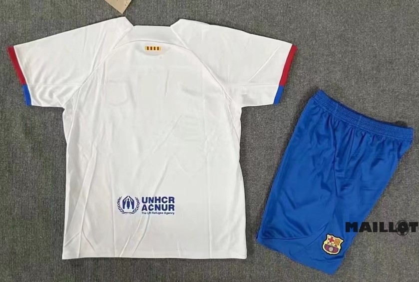 Foot Maillot Pas Cher Exterieur Conjunto De Homme Barcelona 2023 2024 Blanc