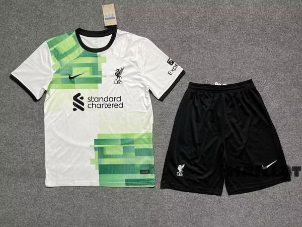 Foot Maillot Pas Cher Exterieur Conjunto De Homme Liverpool 2023 2024 Vert