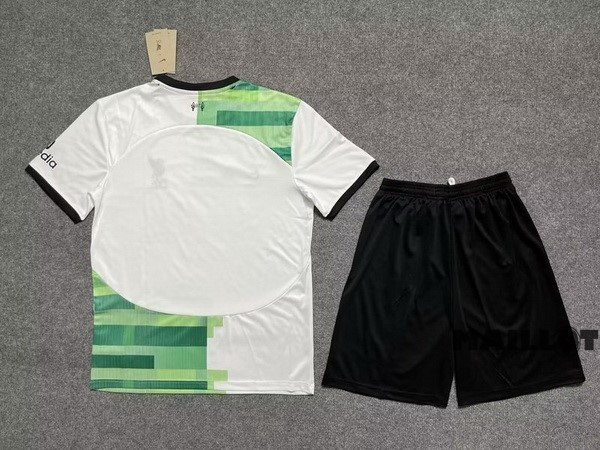 Foot Maillot Pas Cher Exterieur Conjunto De Homme Liverpool 2023 2024 Vert
