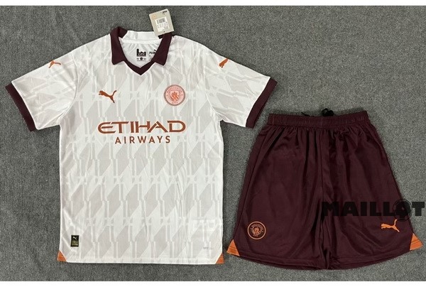 Foot Maillot Pas Cher Exterieur Conjunto De Homme Manchester City 2023 2024 Jaune
