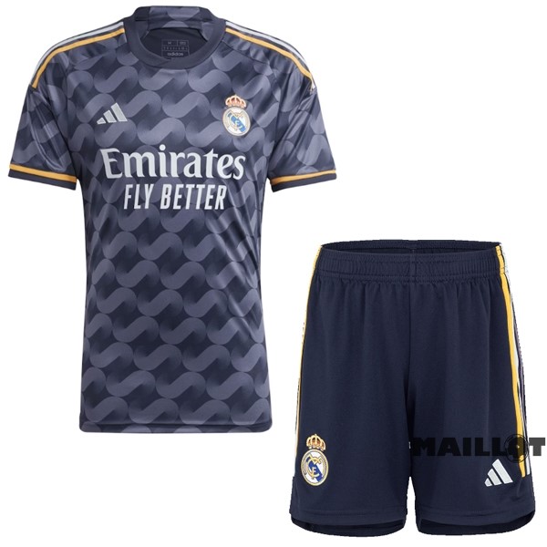 Foot Maillot Pas Cher Exterieur Conjunto De Homme Real Madrid 2023 2024 Gris
