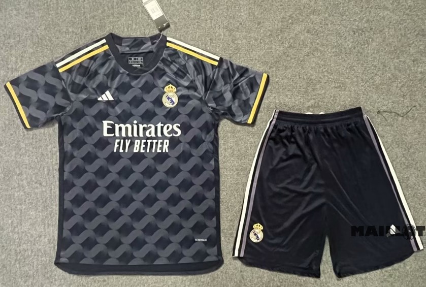 Foot Maillot Pas Cher Exterieur Conjunto De Homme Real Madrid 2023 2024 Gris