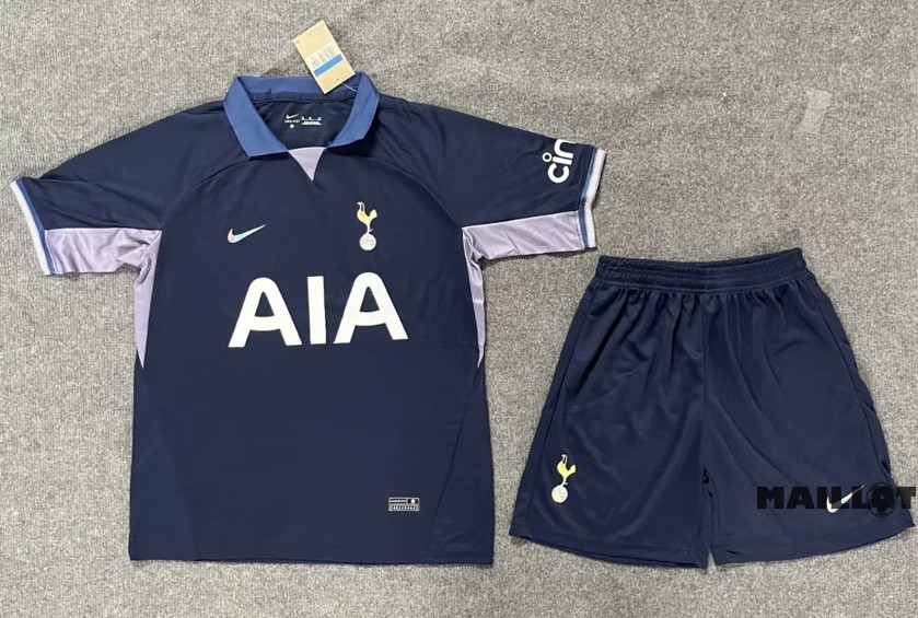 Foot Maillot Pas Cher Exterieur Conjunto De Homme Tottenham Hotspur 2023 2024 Bleu Marine