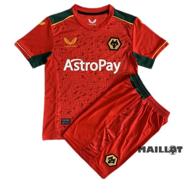 Foot Maillot Pas Cher Exterieur Conjunto De Homme Wolves 2023 2024 Rouge