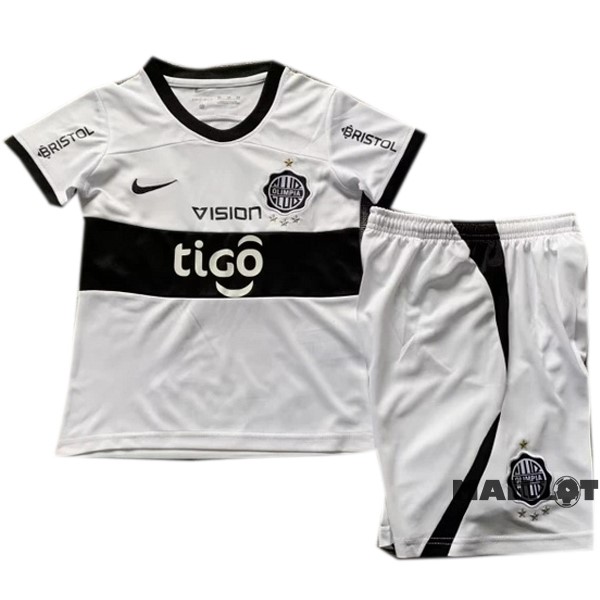 Foot Maillot Pas Cher Exterieur Conjunto De Olimpia Olimpia 2023 2024 Blanc