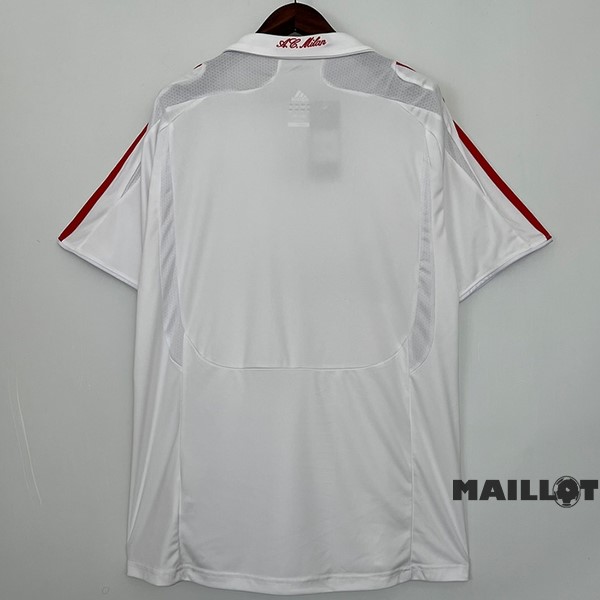 Foot Maillot Pas Cher Exterieur Maillot AC Milan Retro 2007 2008 Blanc