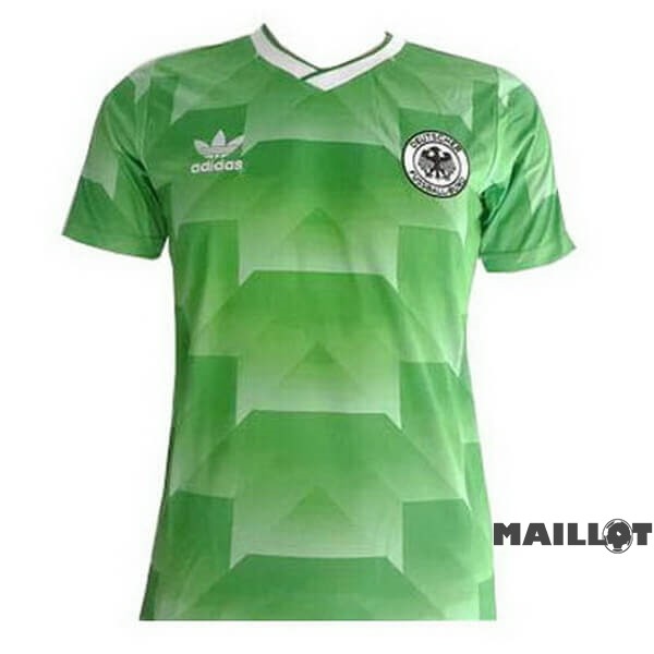 Foot Maillot Pas Cher Exterieur Maillot Allemagne Retro 1988 Vert
