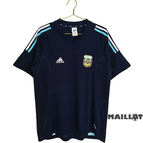 Foot Maillot Pas Cher Exterieur Maillot Argentine Retro 2002 Bleu