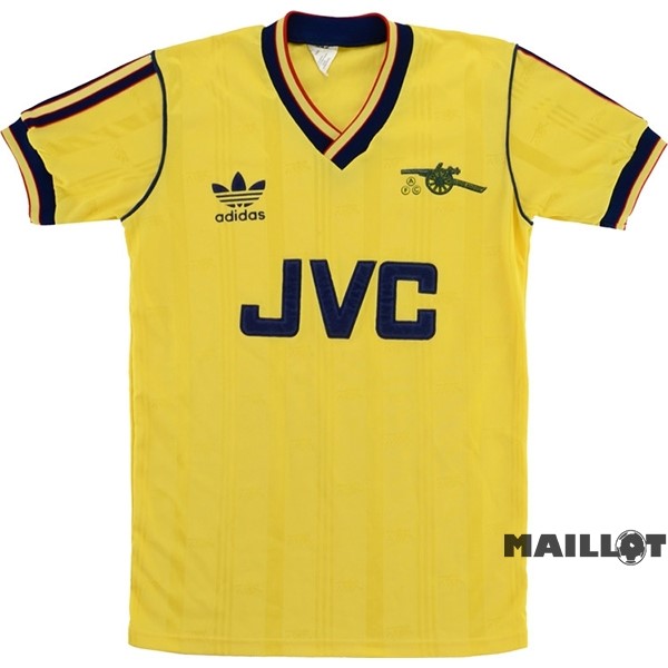 Foot Maillot Pas Cher Exterieur Maillot Arsenal Retro 1986 1988 Jaune