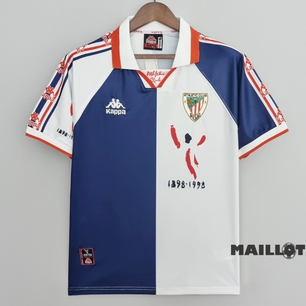 Foot Maillot Pas Cher Exterieur Maillot Athletic Bilbao Retro 1997 1998 Blanc