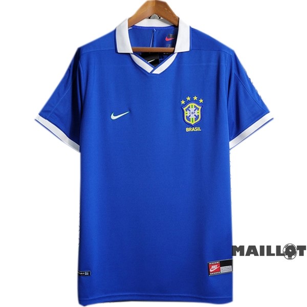 Foot Maillot Pas Cher Exterieur Maillot Brésil 1997 Bleu