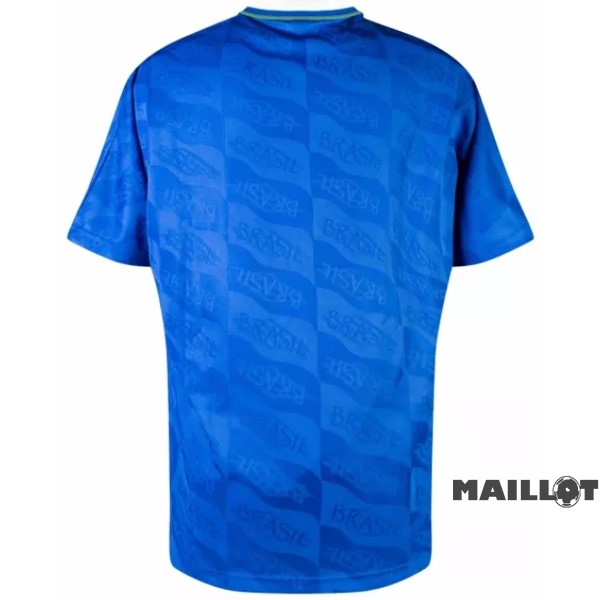 Foot Maillot Pas Cher Exterieur Maillot Brésil Retro 1991 1993 Bleu
