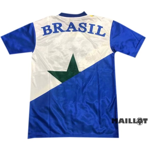 Foot Maillot Pas Cher Exterieur Maillot Brésil Retro 1991 1994 Bleu