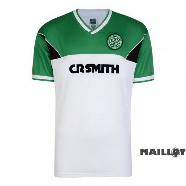 Foot Maillot Pas Cher Exterieur Maillot Celtic Retro 1985 1986 Vert Blanc